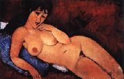 Amedeo Modigliani Nude on a Blue Cushion Spain oil painting reproduction